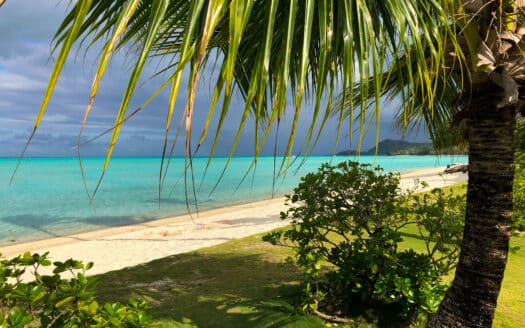 A beautiful residential neighborhood in Las Terrenas with modern homes and lush tropical surroundings.